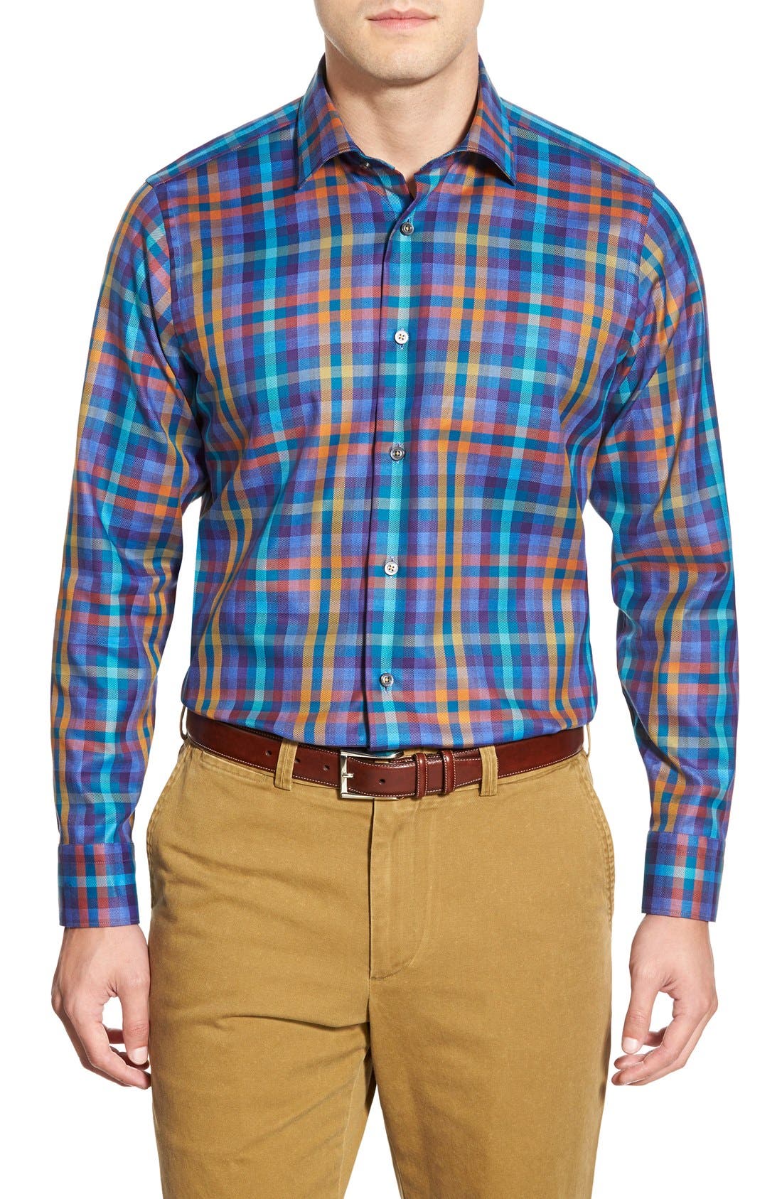 Robert Talbott 'Crespi' Tailored Fit Plaid Sport Shirt (Men) | Nordstrom
