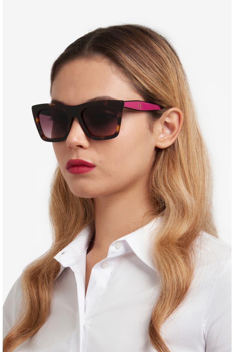 Her 0226/S 53mm Gradient Rectangular Sunglasses, Alternate, color, 00T4-HA