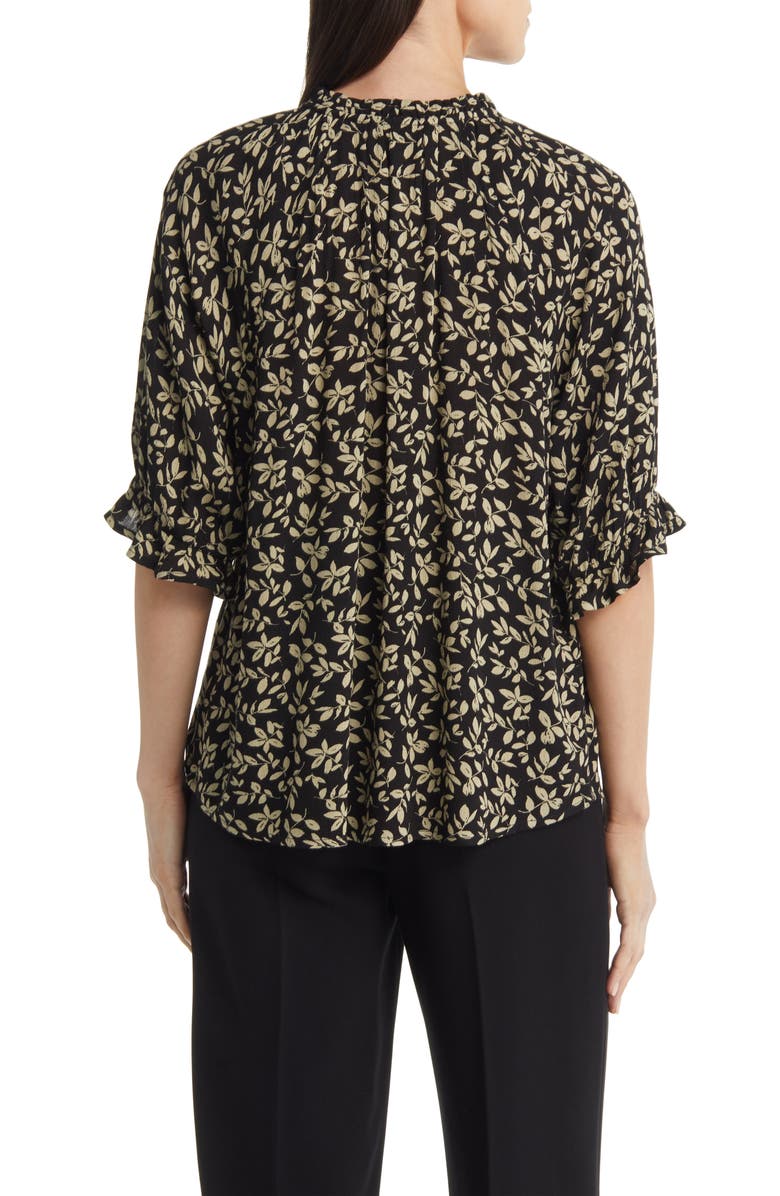 Bobeau Print Ruffle Blouse, Alternate, color,