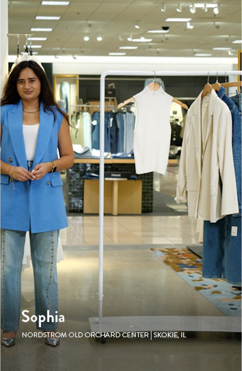 Runie Mock Neck Sleeveless Rib Top, sales video thumbnail