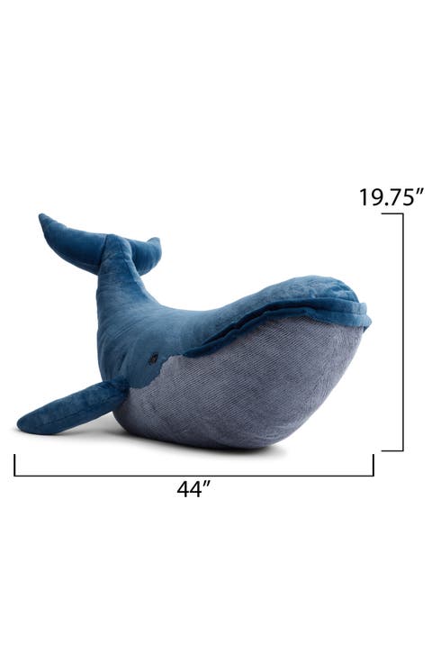 Gigantic Gilbert the Great Blue Whale Oversized Stuffed Animal