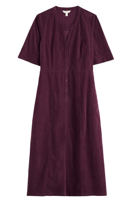 Seasalt Cornwall Wightwick Organic Cotton Denim Midi Dress In Purple