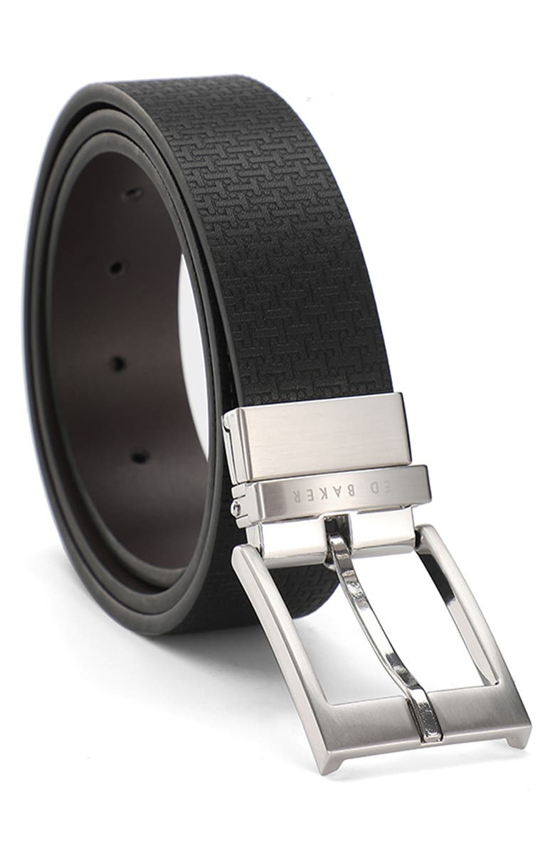 Ted Baker London Reversible Leather Belt, Alternate, color, Black/ Brown