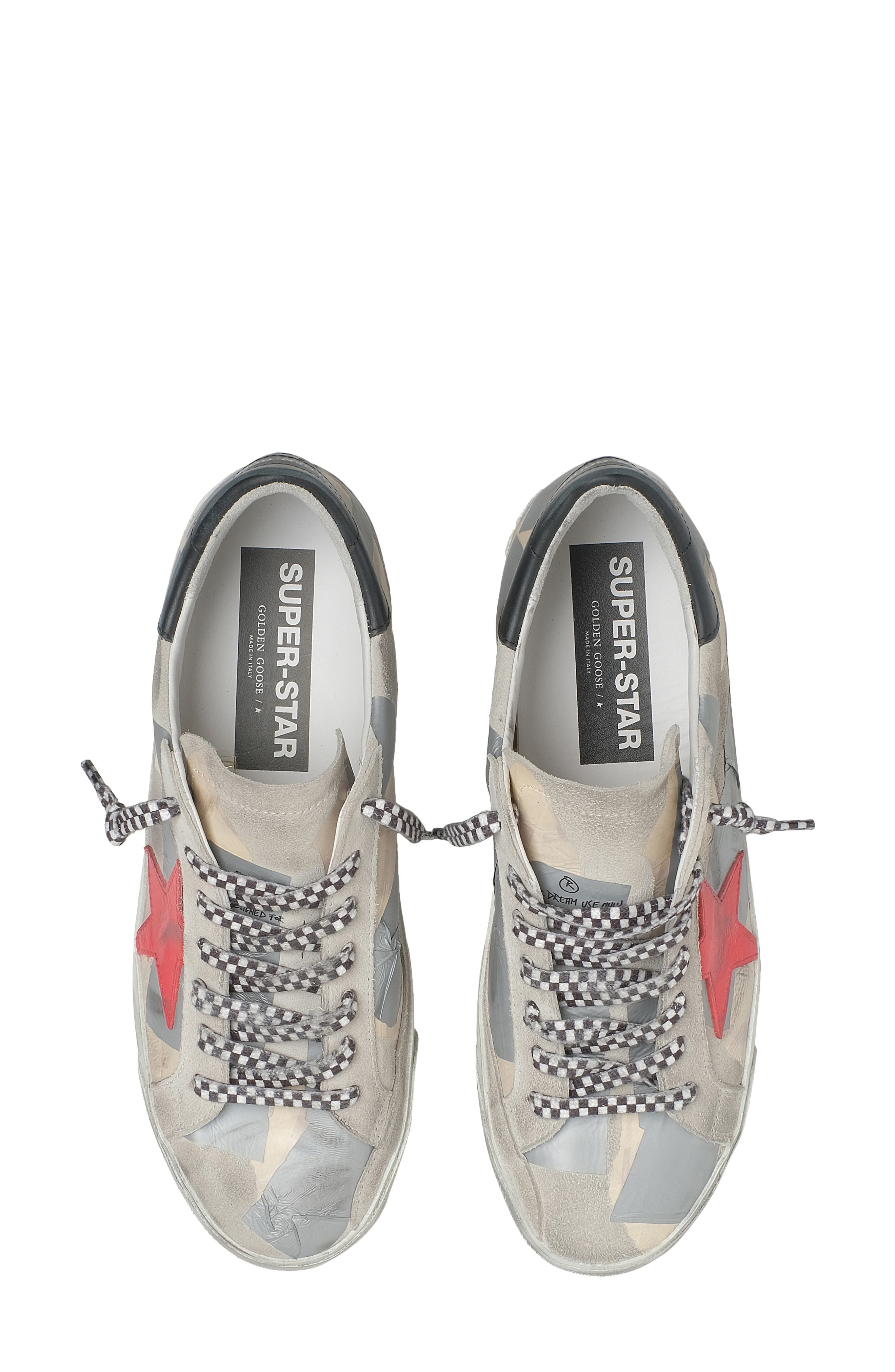 Golden Goose Super-Star Patched Low Top Sneaker, Alternate, color, 
