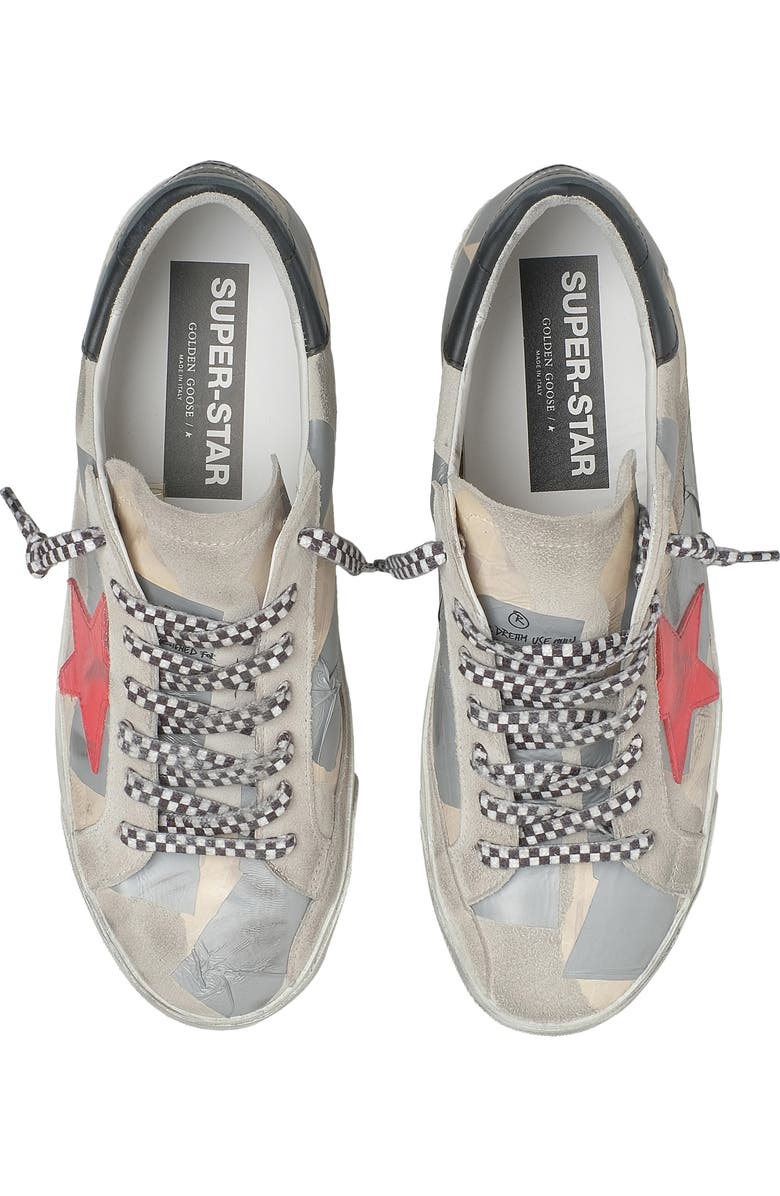 Golden Goose Super-Star Patched Low Top Sneaker, Alternate, color,