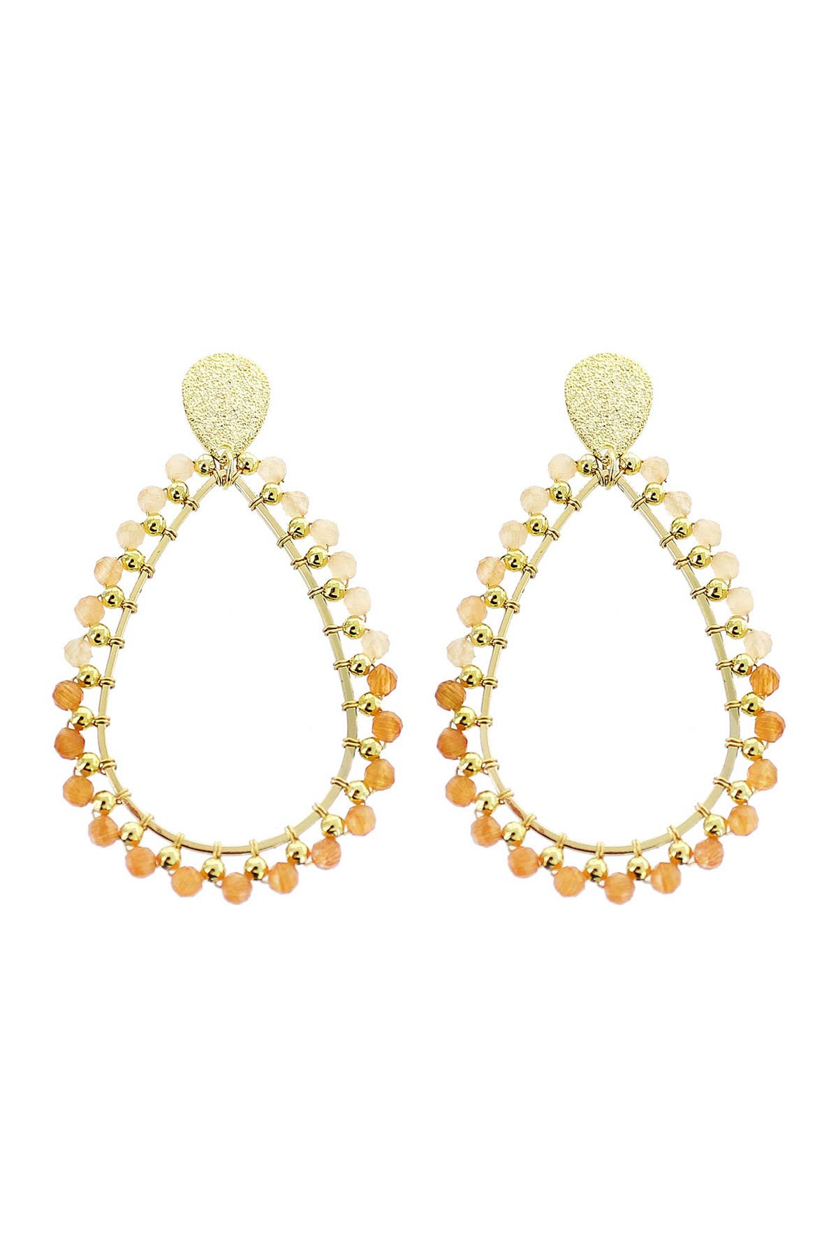 Panacea Crystal Beaded Teardrop Shape Drop Earrings (Women) | Nordstromrack