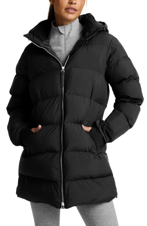 Warm Up Hooded Long Puffer Coat