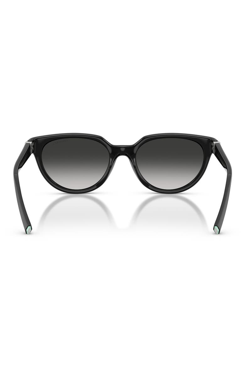 55mm Gradient Cat Eye Sunglasses, Alternate, color, BLACK / GREY GRADIENT
