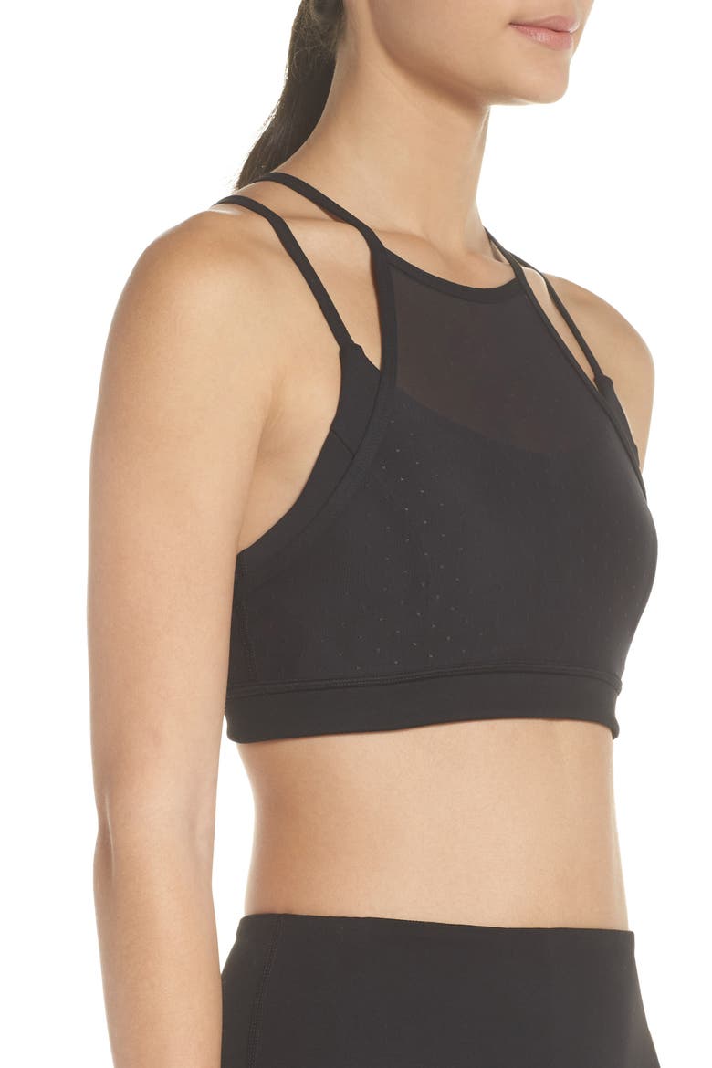 So Stunning Sports Bra, Alternate, color, BLACK