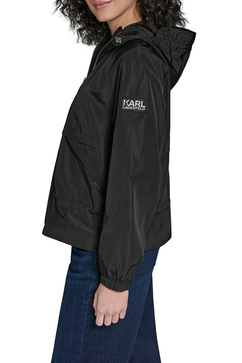 Hooded Windbreaker, Alternate, color, BLACK