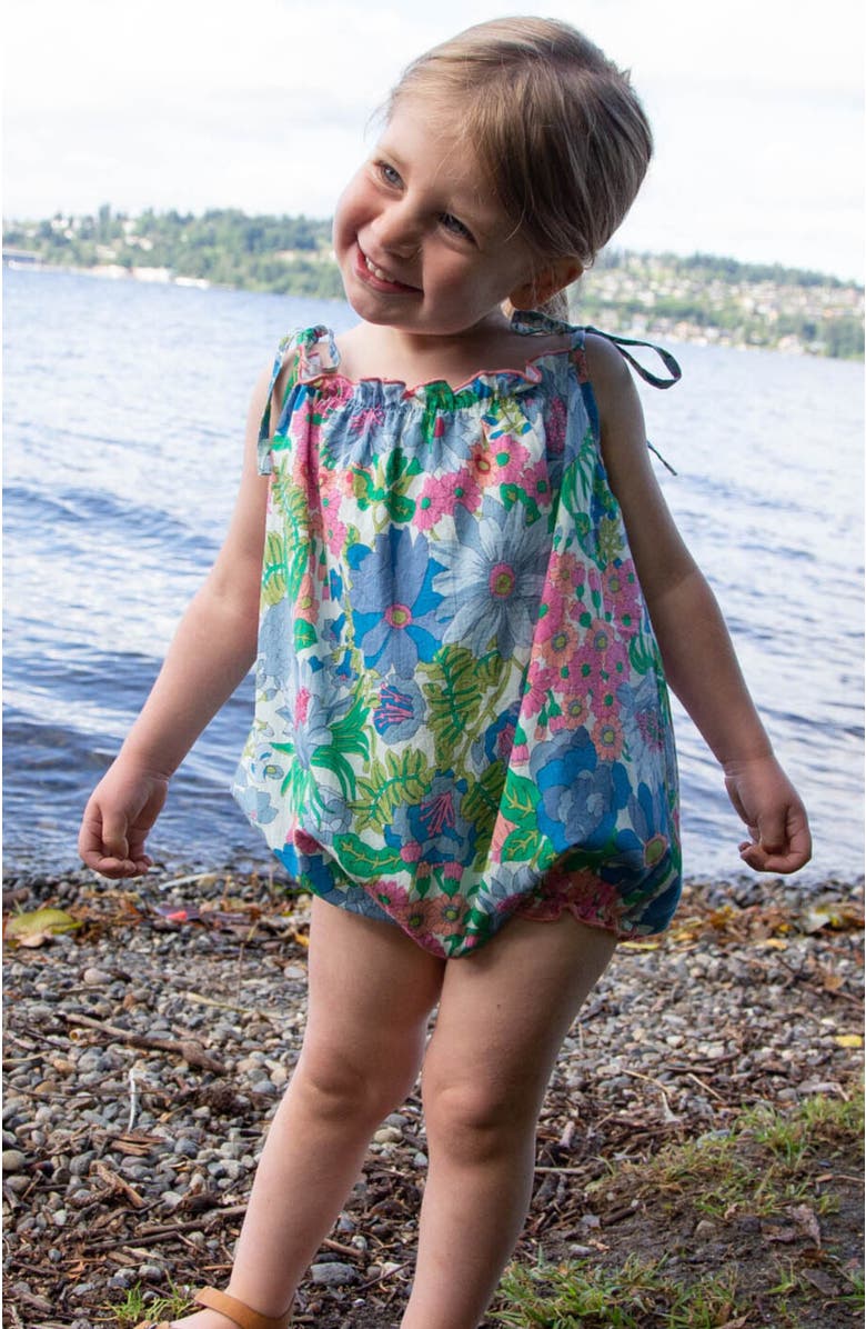 Beet World Open-tie Baby Strap Romper, Alternate, color, 