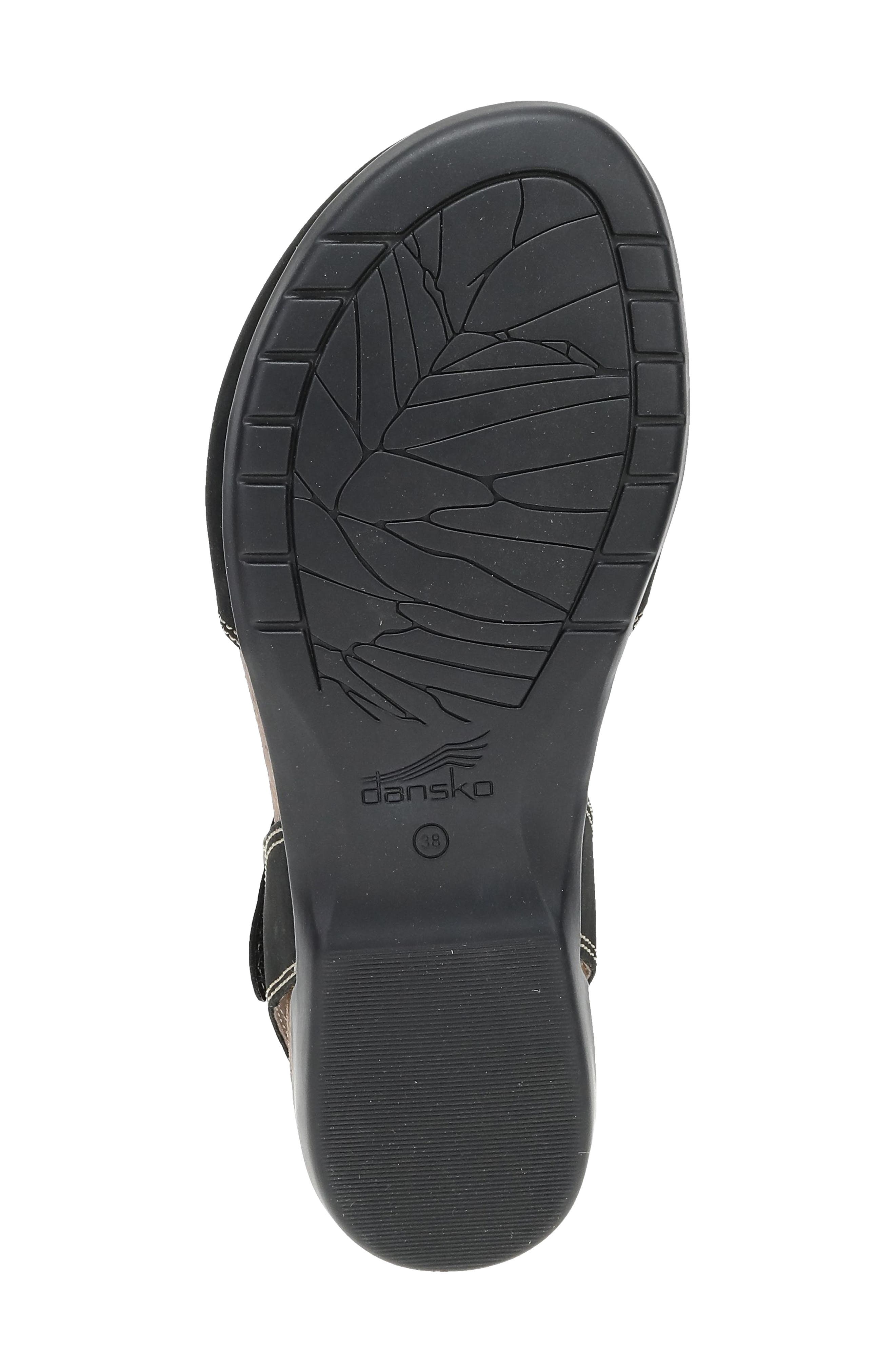 Rori Leather Sandal, Alternate, color, BLACK NUBUCK
