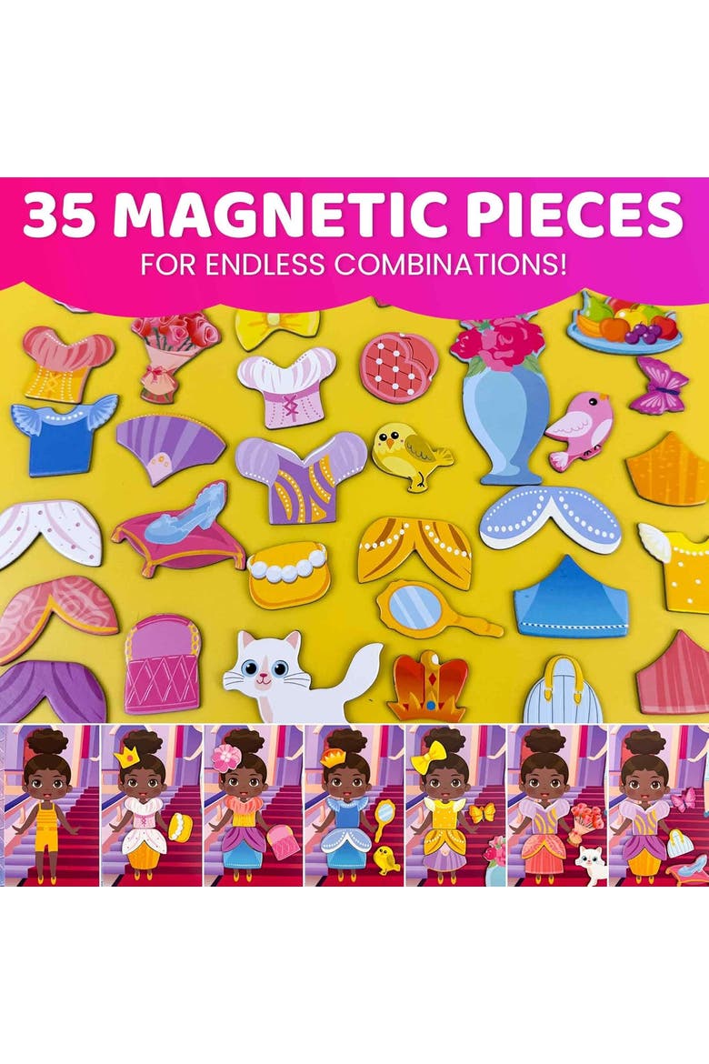 Magnetic Kids Dress-Up Dolls, Alternate, color, Princess