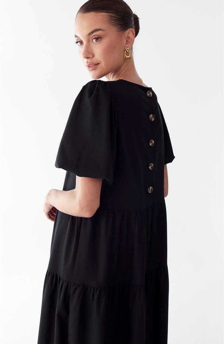 ST MRLO Sitia Midi Dress, Alternate, color, Black