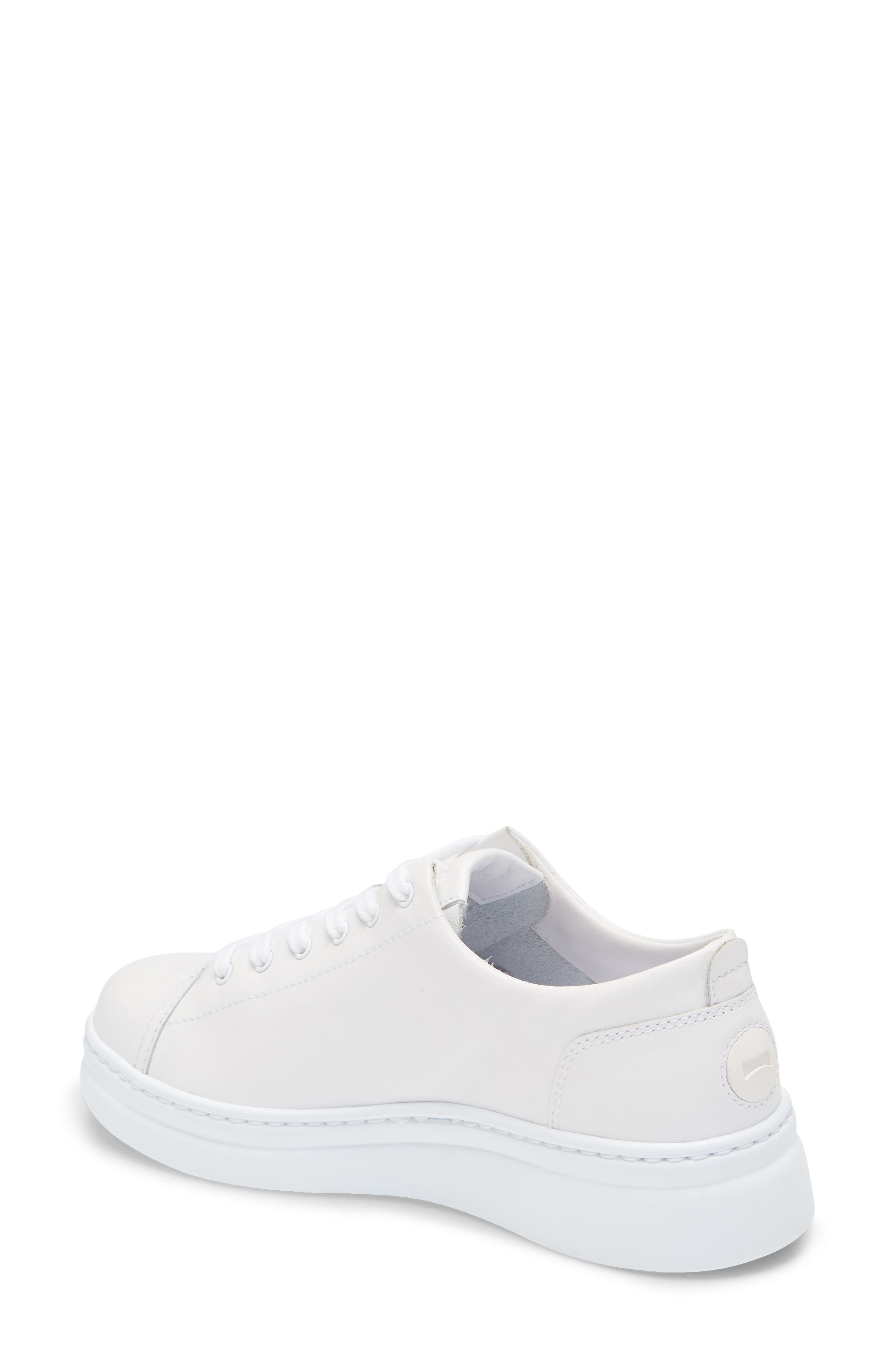 Runner Up Sneaker, Alternate, color, NEW WHITE NATURAL LEATHER