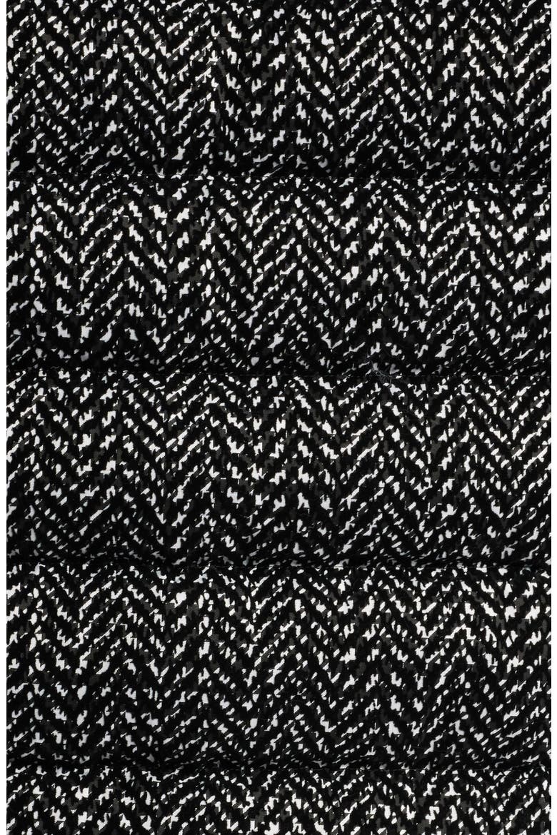 Jack Flocked Herringbone 750 Fill Power Down Jacket, Alternate, color, BLACK-WHITE
