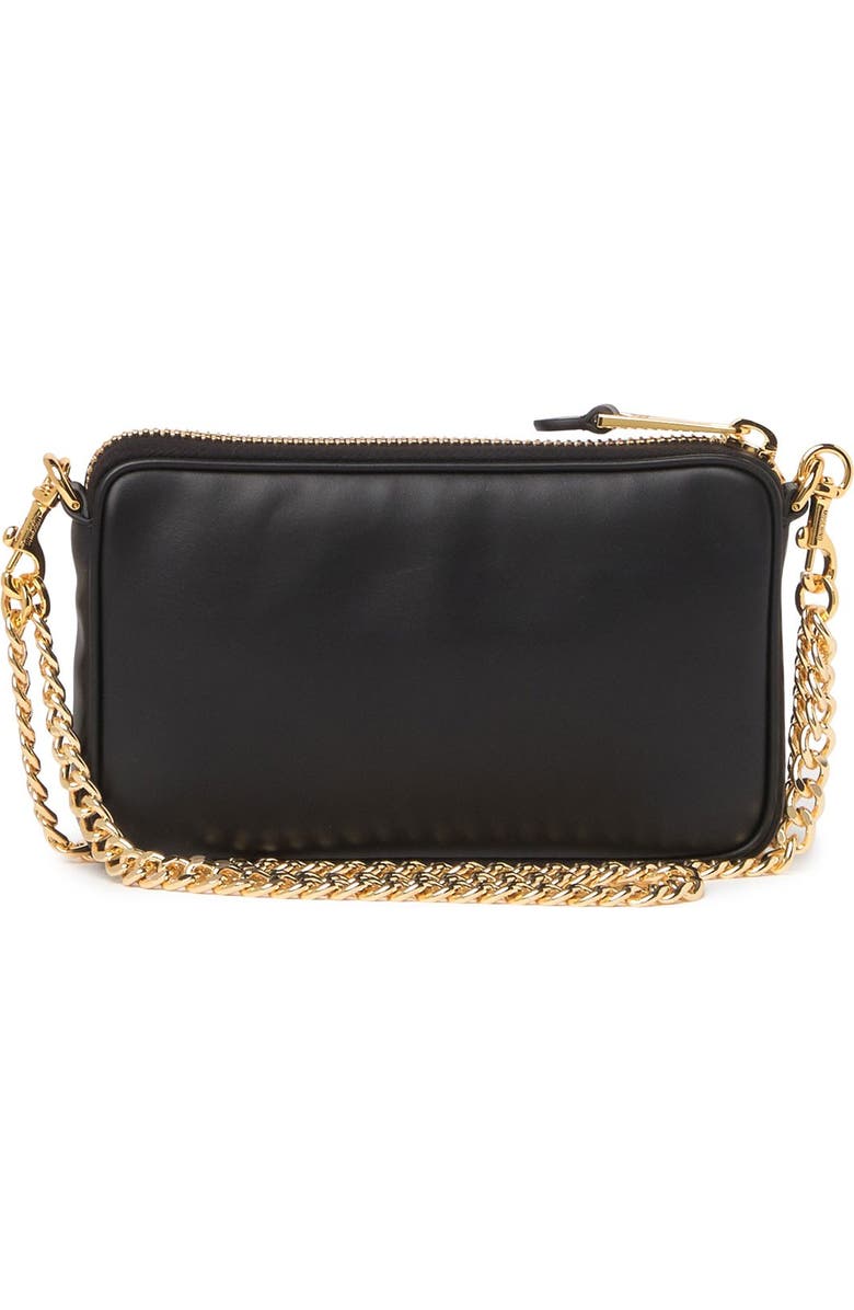 Moschino Logo Chain Strap Leather Crossbody Bag, Alternate, color,