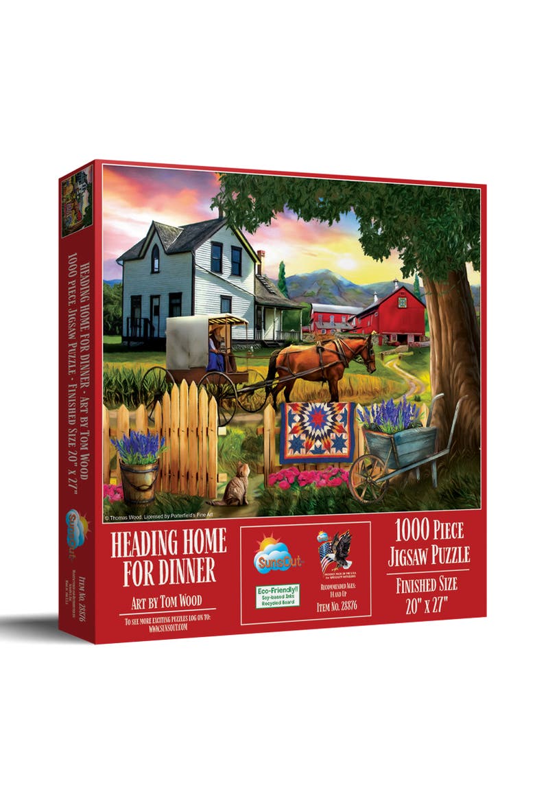 Heading Home for Dinner 1000 piece Jigsaw Puzzle for Adults, Main, color, Multicolor