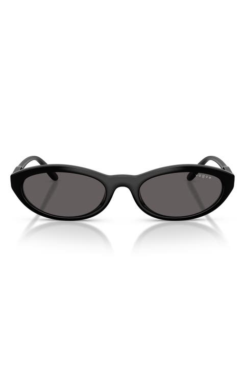 54mm Gradient Oval Sunglasses