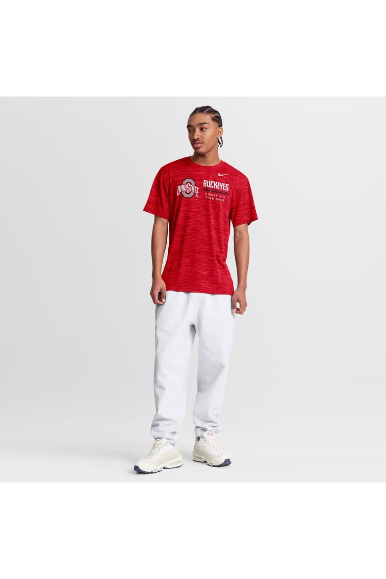 Men's Nike Scarlet Ohio State Buckeyes Sideline Velocity Dri-FIT T-Shirt, Alternate, color, Scarlet