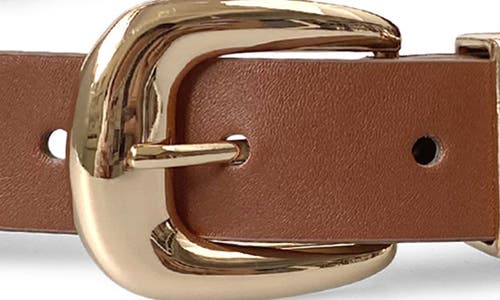 Petit Moments Atlas Faux Leather Belt In Brown