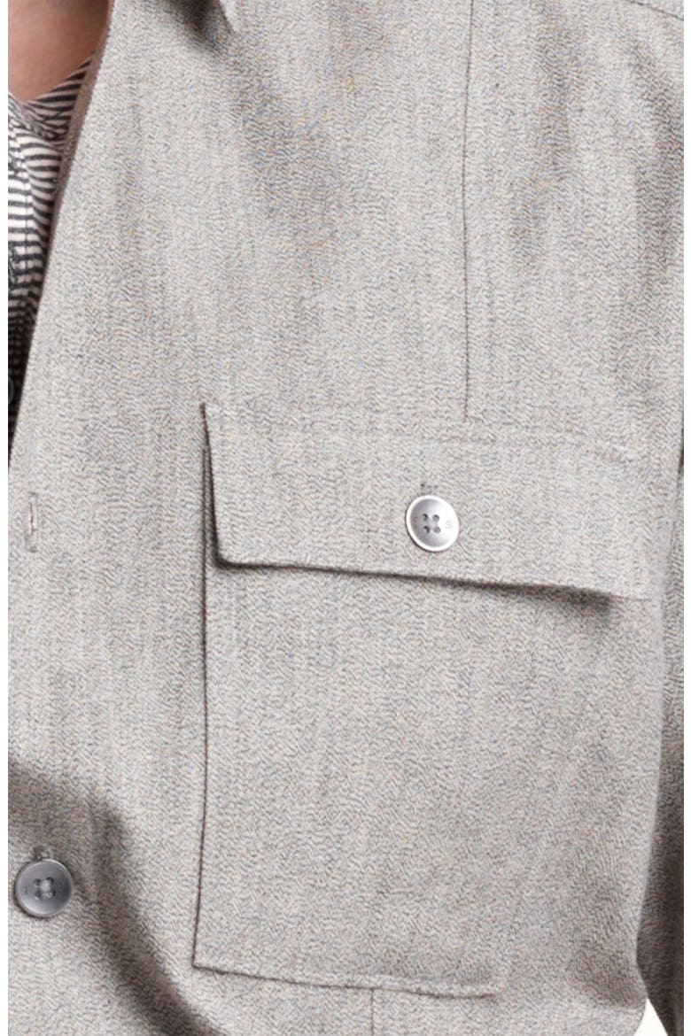 Japanese Selvedge Work Shirt, Alternate, color, SAND STONE