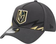 New Era Men's New Era Gray Vegas Golden Knights Zig Zag 39THIRTY A-Frame Perforated Flex Hat