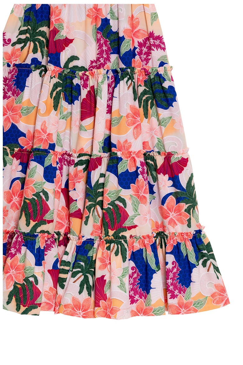 Kids' Sampha Thamar Tiered Cover-Up Sundress, Alternate, color, RED MULTI