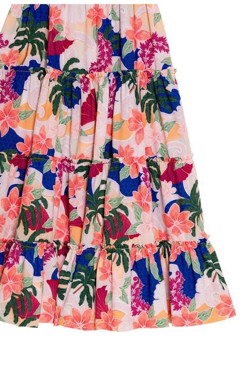 Agua Bendita Kids' Sampha Thamar Tiered Cover-up Sundress In Multi