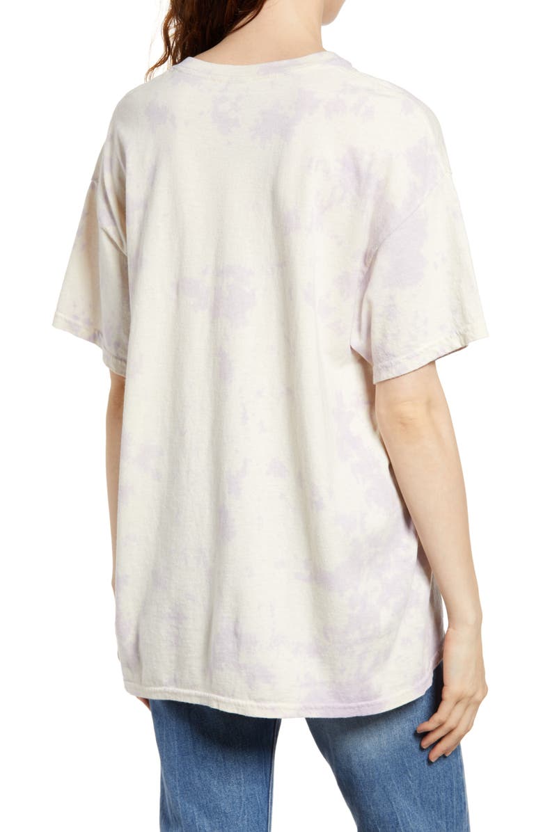 Vinyl Icons Def Leppard 1987 World Tour Tie Dye Women's Graphic Tee, Alternate, color,