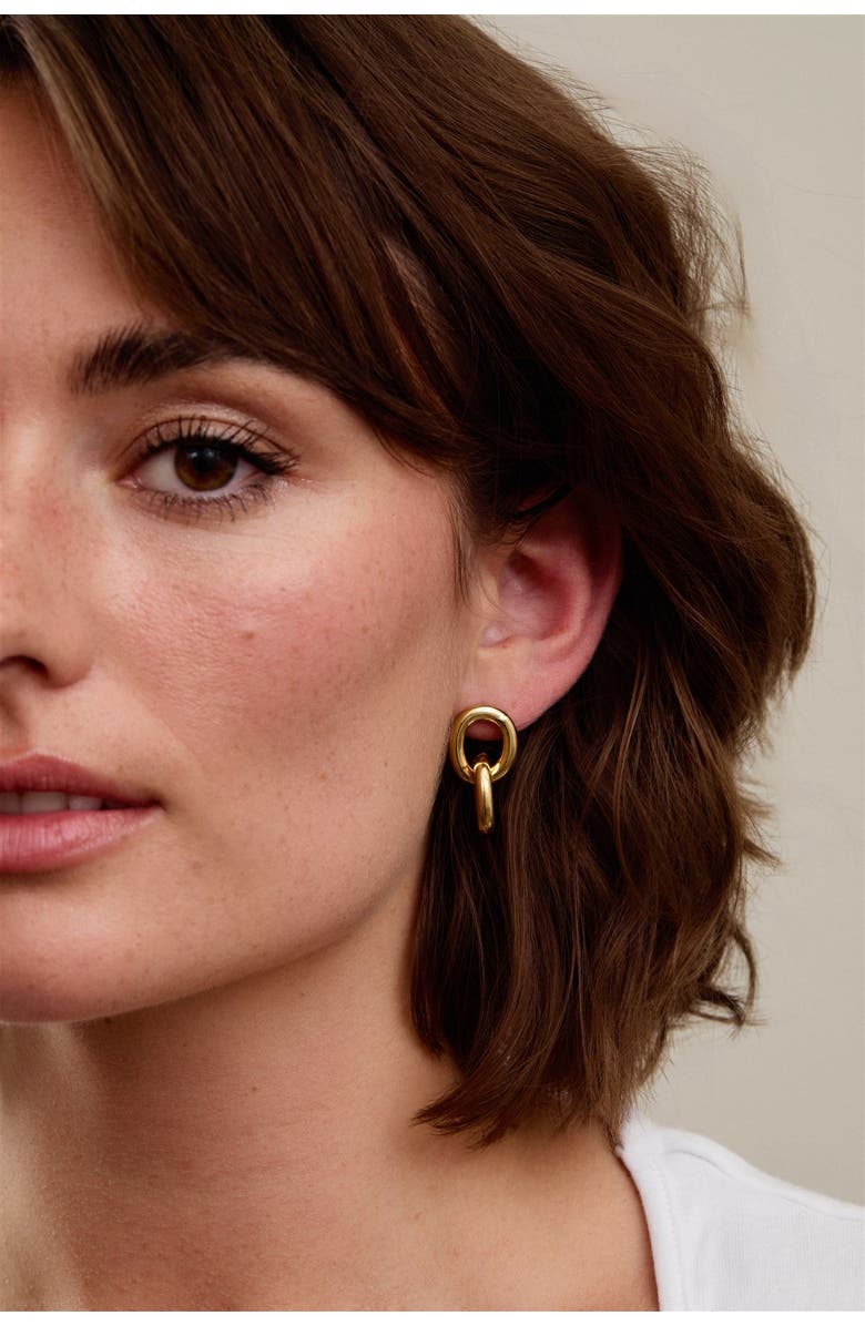 Set & Stones Clara Link Earrings, Alternate, color, Gold