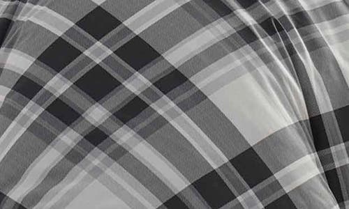 Eddie Bauer Coal Creek Plaid Twin Comforter & Sham Set In Charcoal