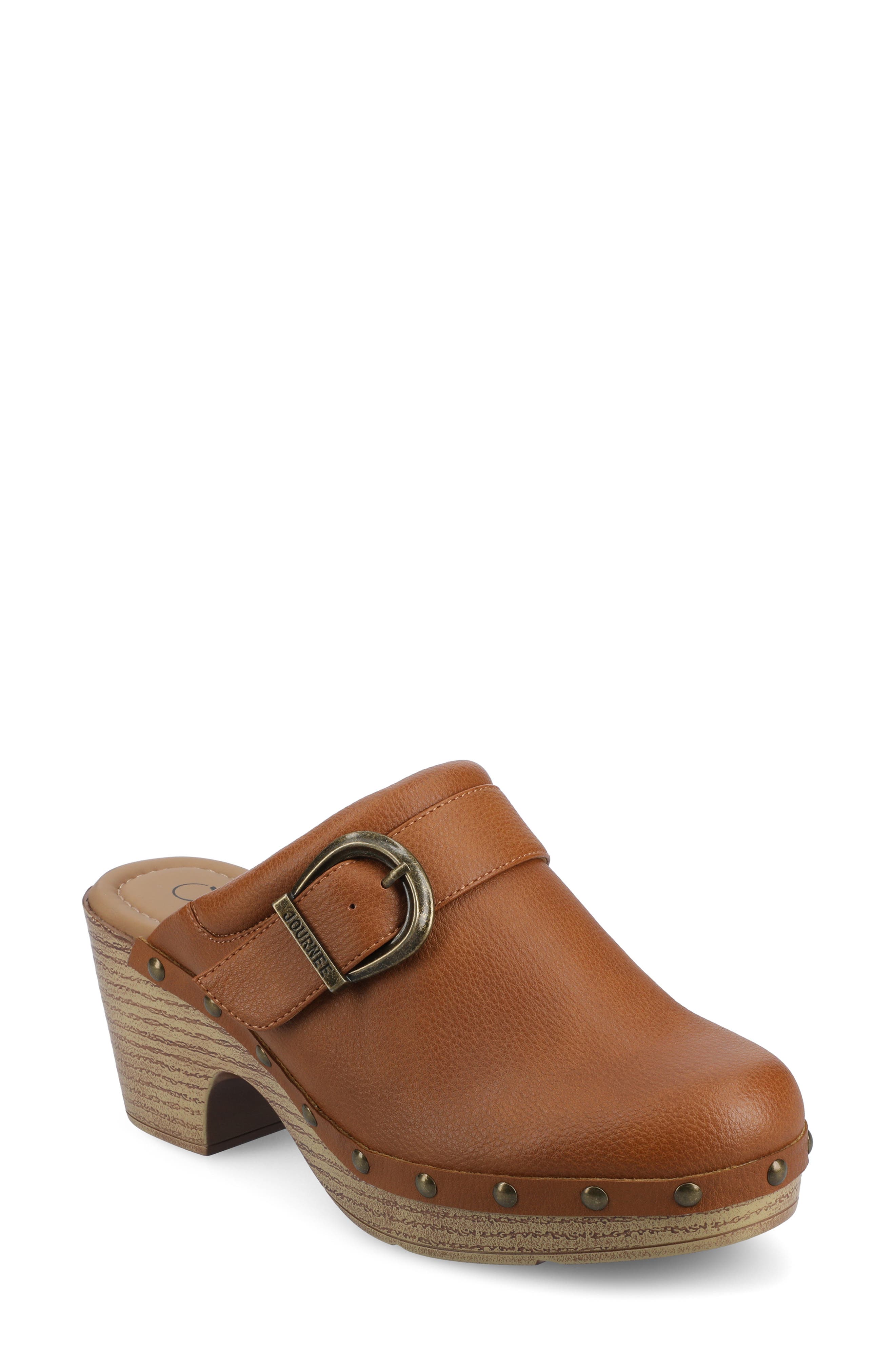 Signey Platform Mule, Main, color, COGNAC