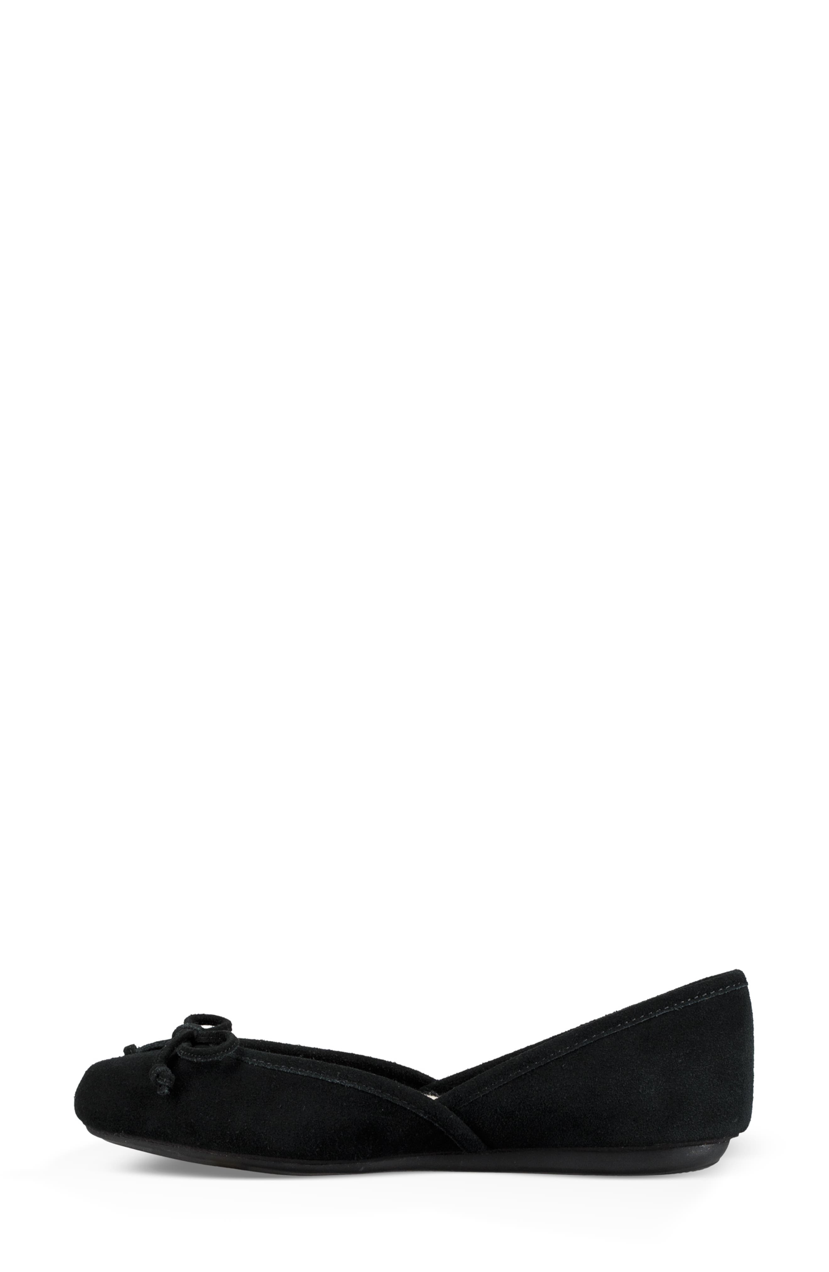 Lena Flat, Alternate, color, BLACK SUEDE