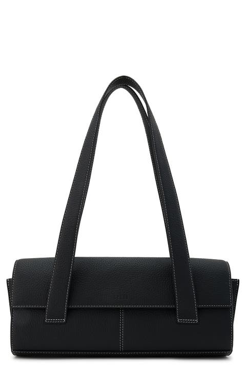 Michelle Pebble Leather Shoulder Bag