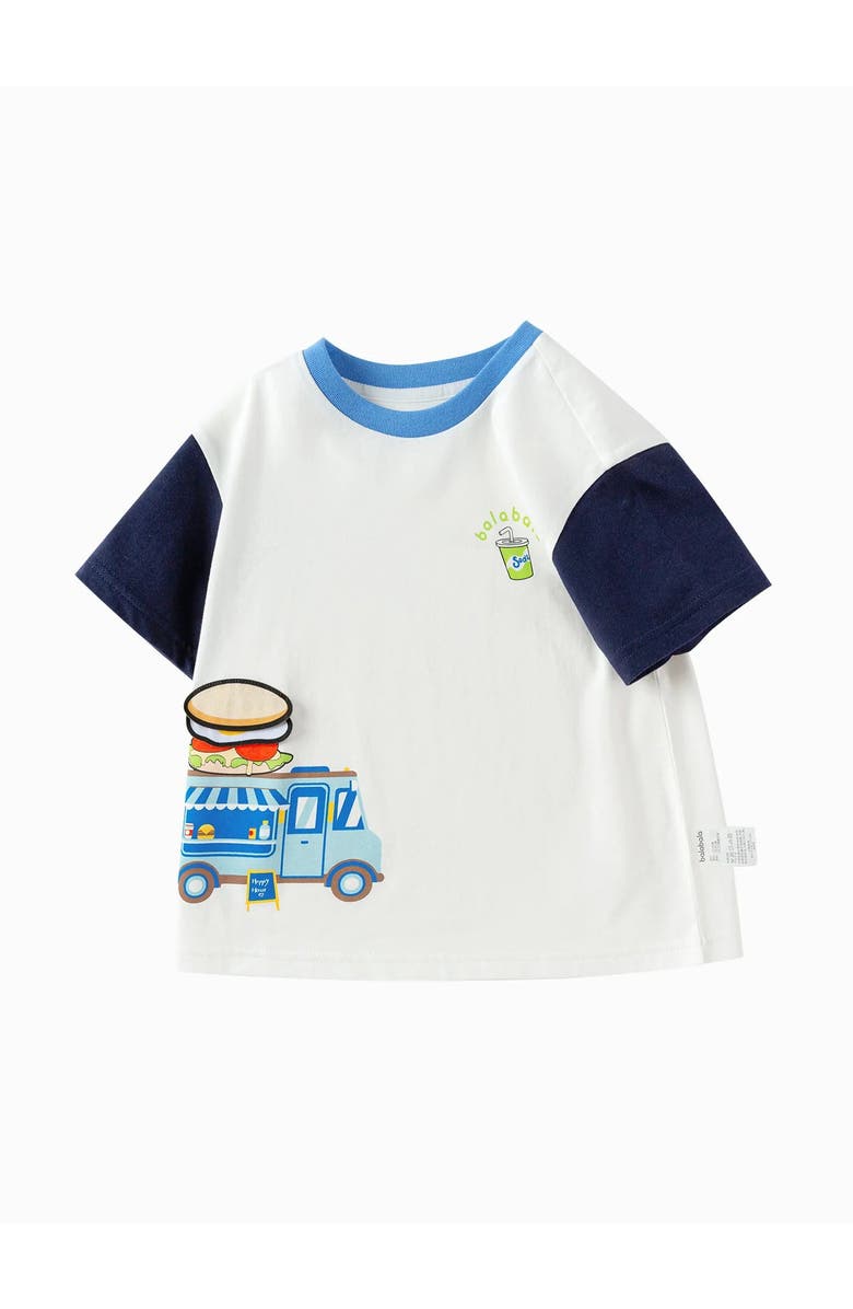 Balabala Food Truck Fun Graphic Tee, Main, color, White