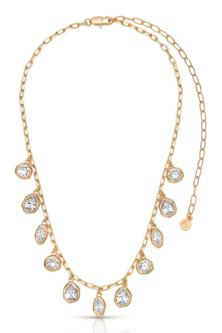Molten Treasures Charm Necklace, Alternate, color, GOLD