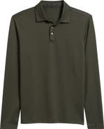 Robert Barakett Luciano Long Sleeve Twill Polo