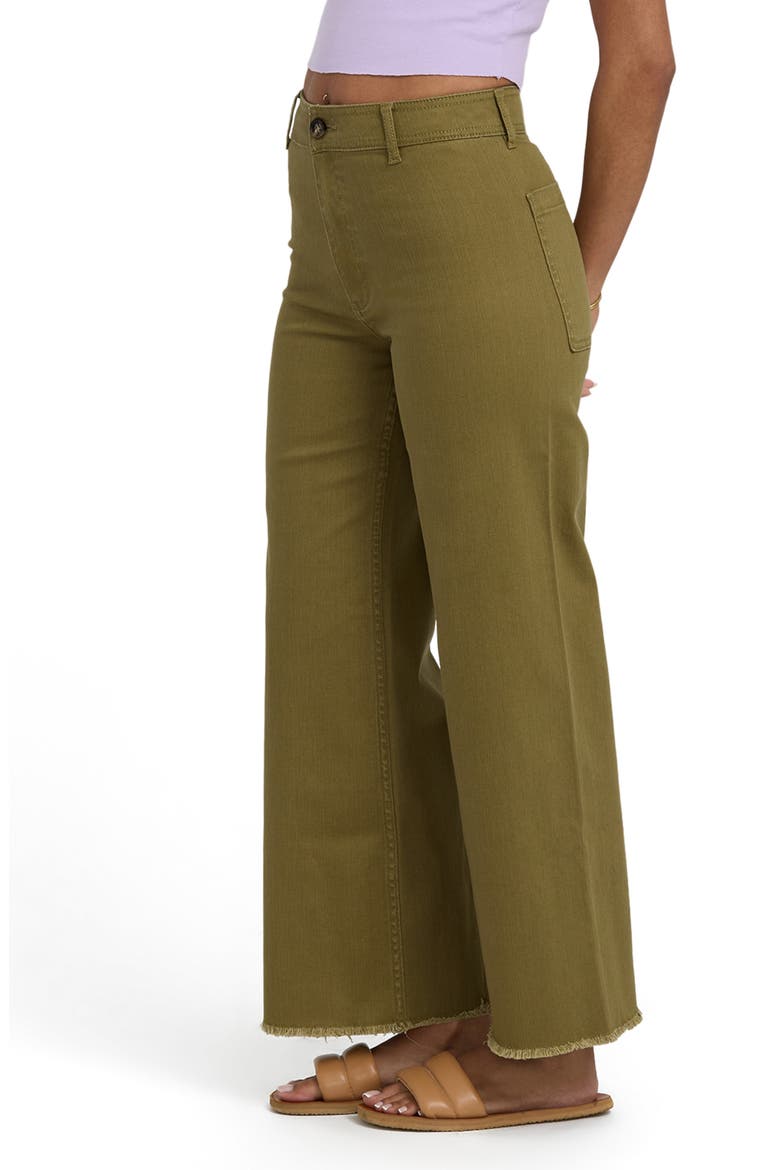 Free Fall Stretch Crop Wide Leg Pants, Alternate, color, MARTINI OLIVE
