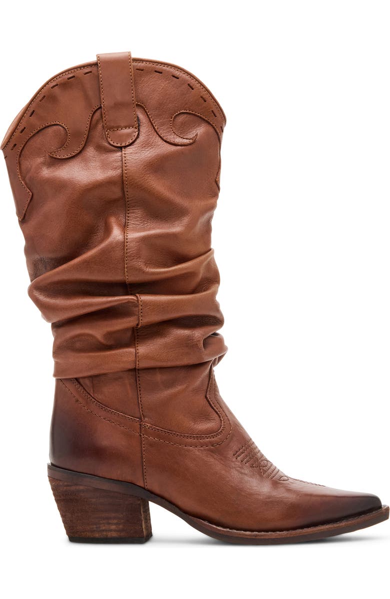 Steve Madden Stage Slouch Boot, Alternate, color, Cognac Leather