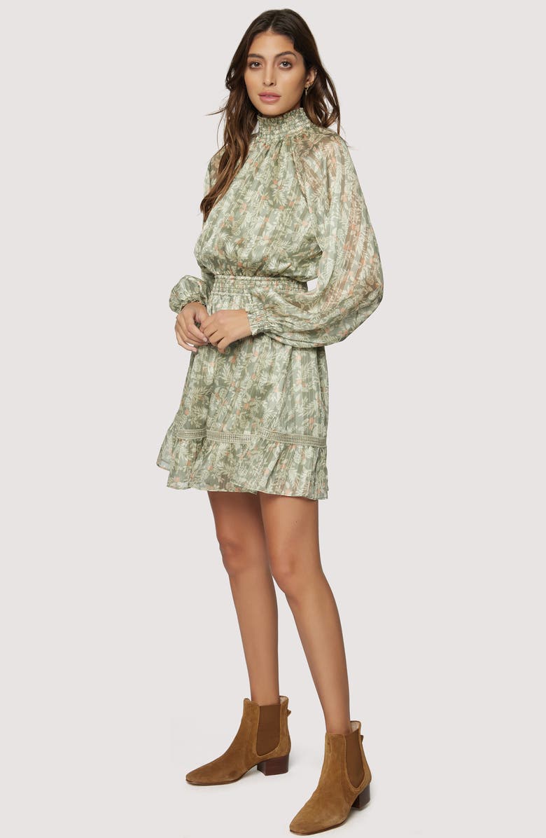 Lost + Wander Down to the River Mini Dress, Alternate, color,