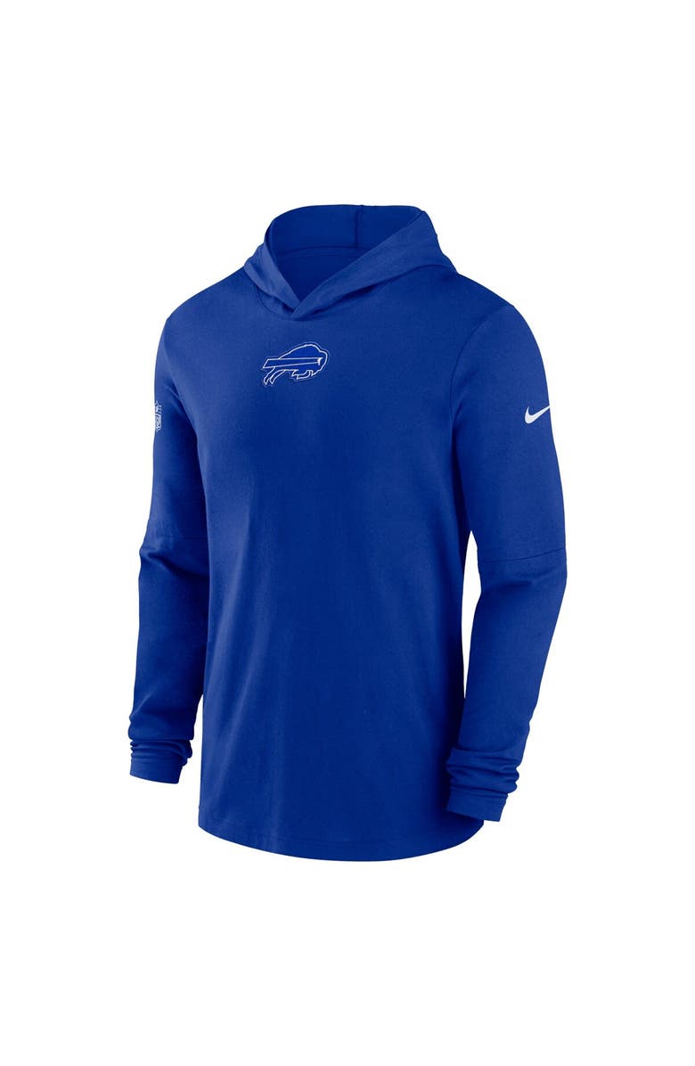 Nike Men's Nike Royal Buffalo Bills Sideline Performance Long Sleeve Hoodie T-Shirt, Alternate, color, Royal
