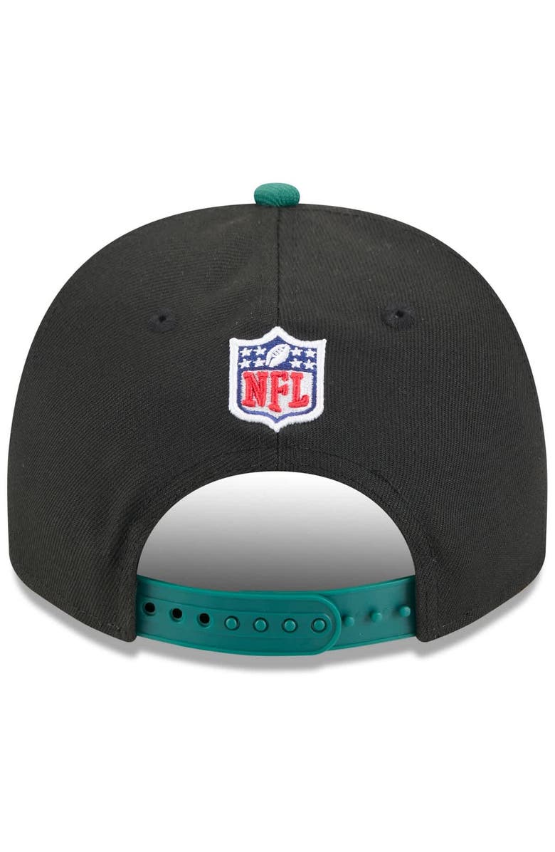 New Era Men's New Era Black/Green New York Jets 2025 NFL Draft A-Frame 9FIFTY Snapback Hat, Alternate, color, Black