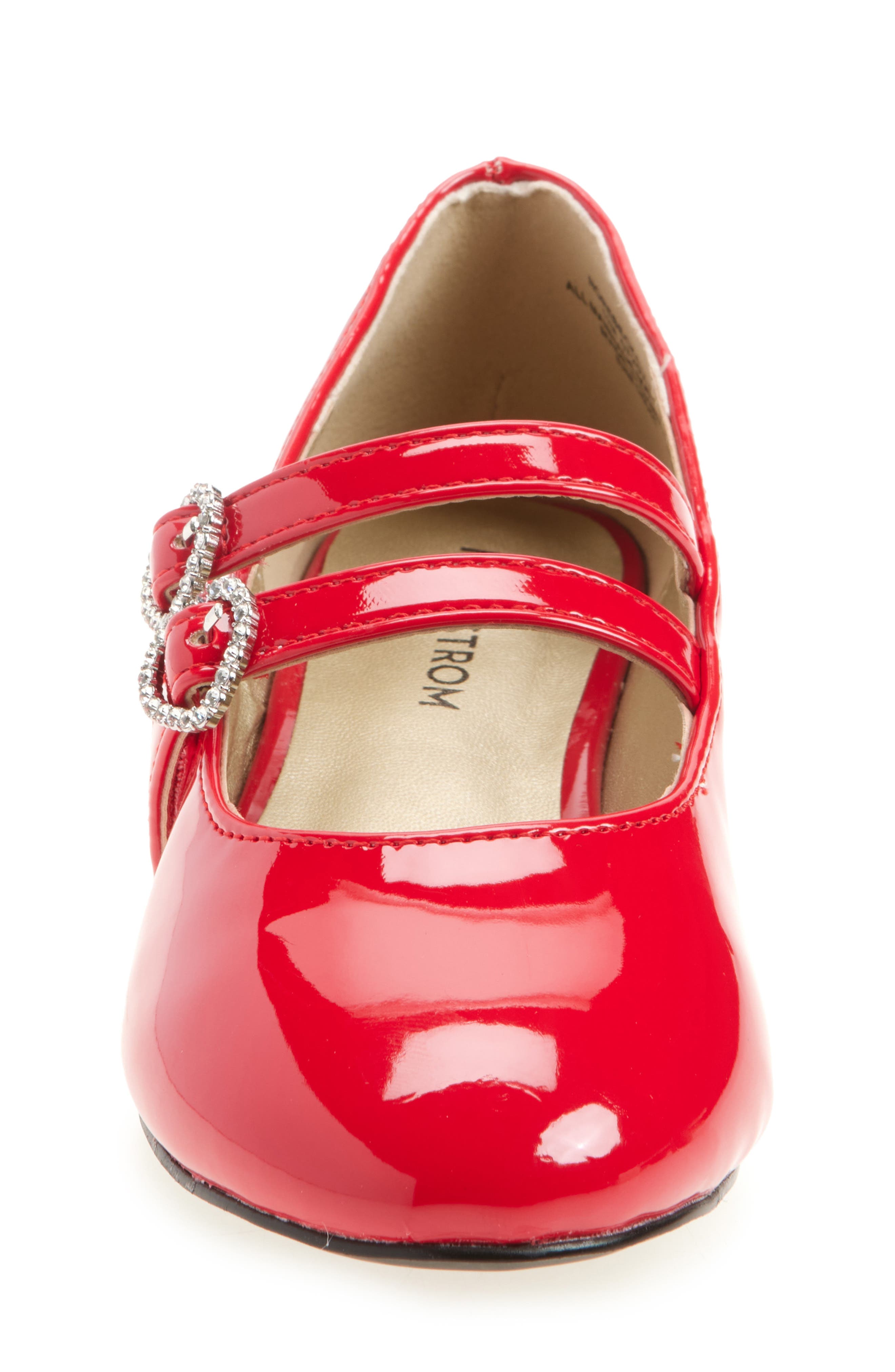 Kids' Rebecka Double Buckle Mary Jane Pump, Alternate, color, RED PATENT