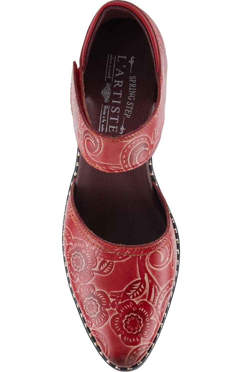 L'Artiste by Spring Step Jazzberry Ankle Strap Pump, Alternate, color, Red Multi