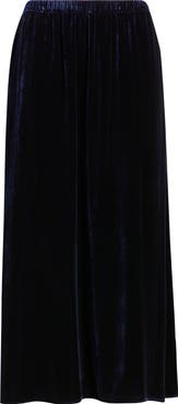 Eileen Fisher Velvet Midi A-Line Skirt