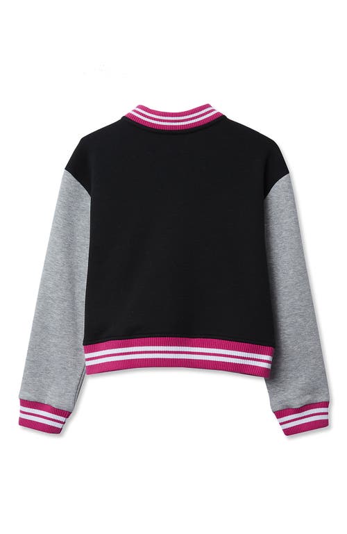 Lands' End Girls Varsity Bomber Jacket In Multi