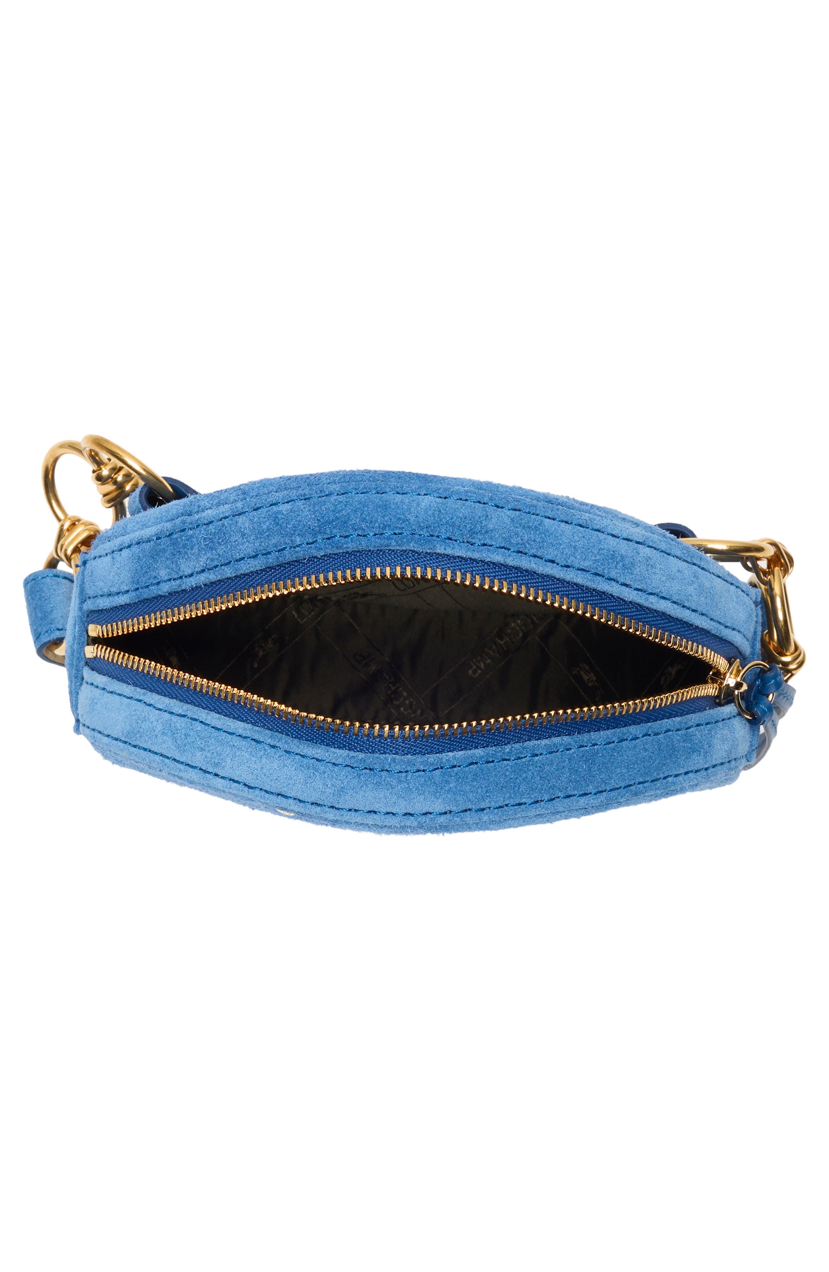 Longchamp Cavalcade Suede Belt Bag, Alternate, color, Blue