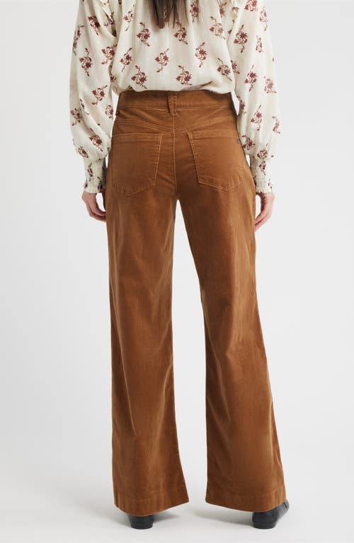 Wit & Wisdom Sam High Waist Wide Leg Jeans In Brown