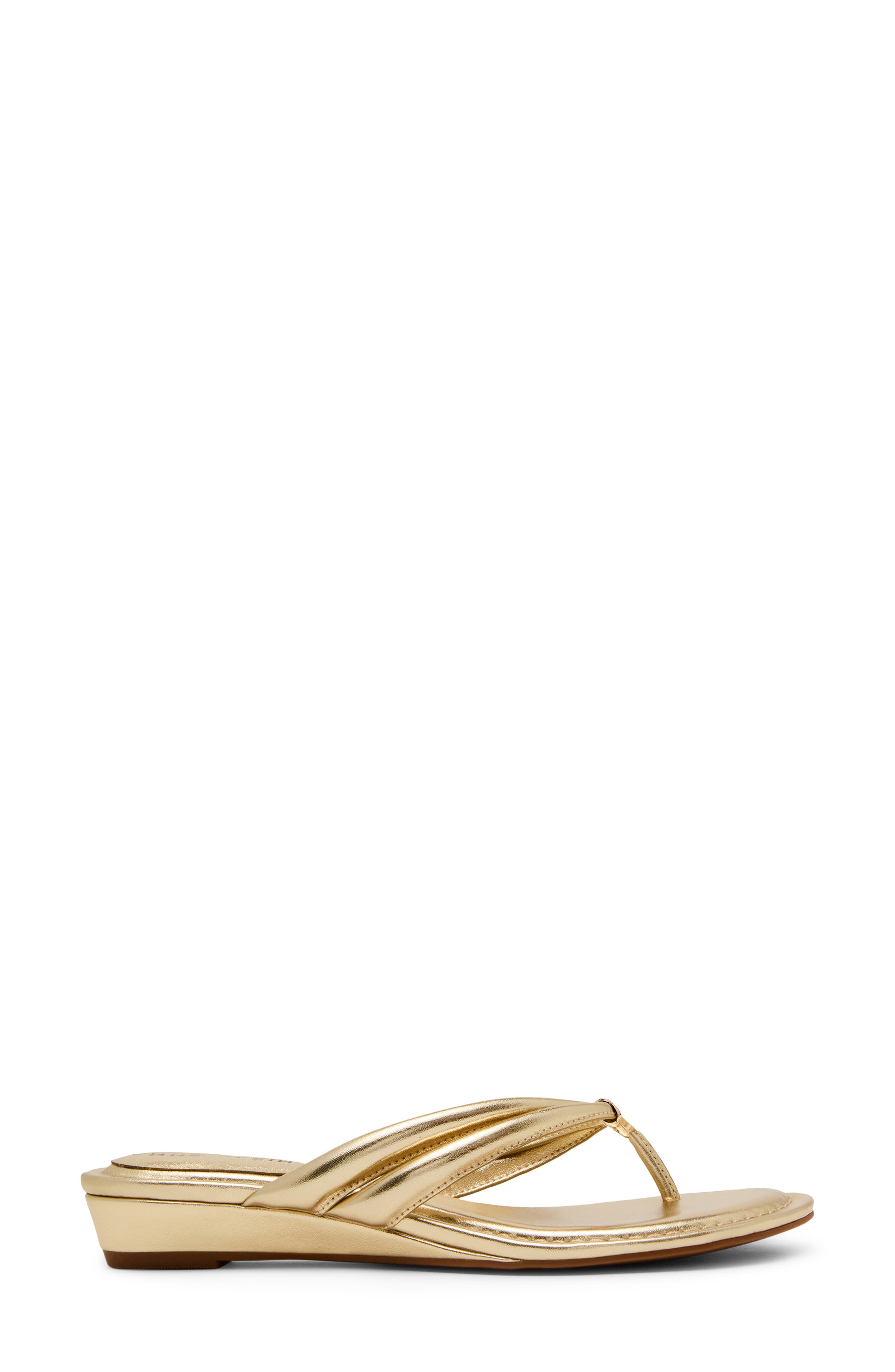 Bari Wedge Sandal, Alternate, color, GOLD
